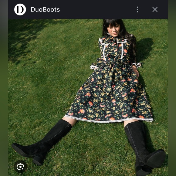 DuoBoots Black Tall Leather Boots - Picture 2 of 7